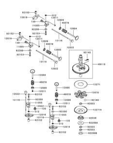 Kawasaki Fr730v-As05 Valve And Camshaft Diagram and Parts List for Z-FORCELZ54 (17AIDAGC-17AIDAGC010)(2014) Cub Cadet Lawn Tractor